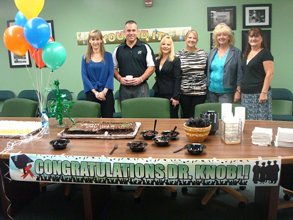 Gulf principal earns a doctorate