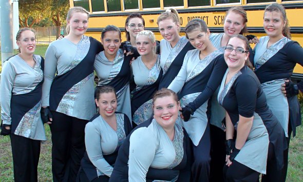 Varsity and JV Color Guard are Superior, with straight A’s