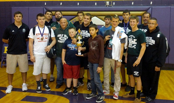 Gulf wrestlers 3rd at Kiwanis Invitational, with 28 schools
