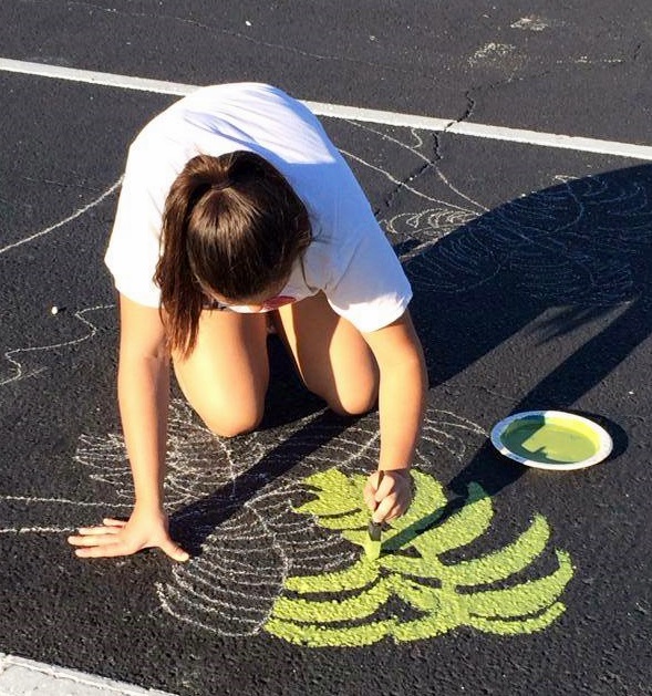 Painting parking spots