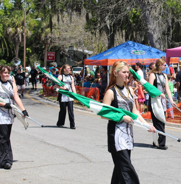 Gulf High Band in the Chasco Parade Gulf High School