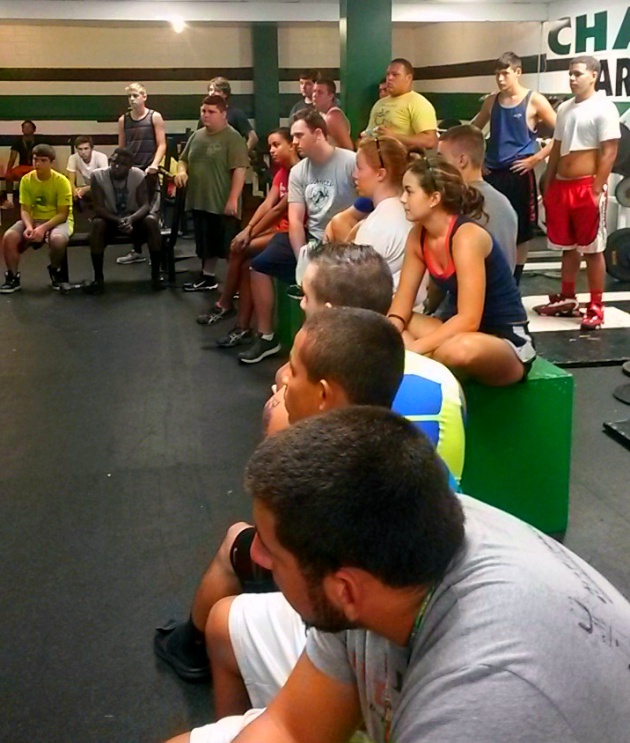 Farentelli speaks to Gulf weightlifters (updated)