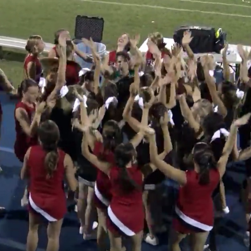 Video clip – Gulf and Pasco cheerleaders together
