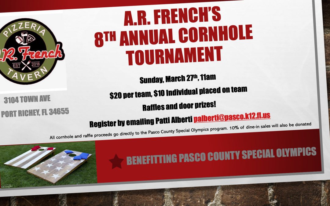 Cornhole Tournament to benefit Special Olympics