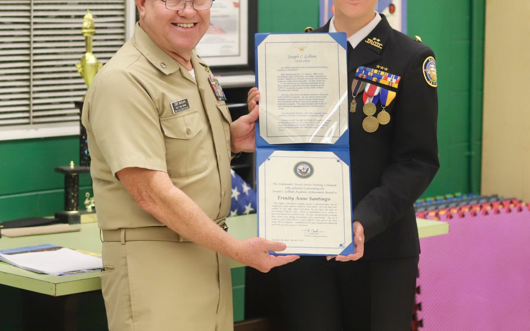 NJROTC Cadet Wins Award