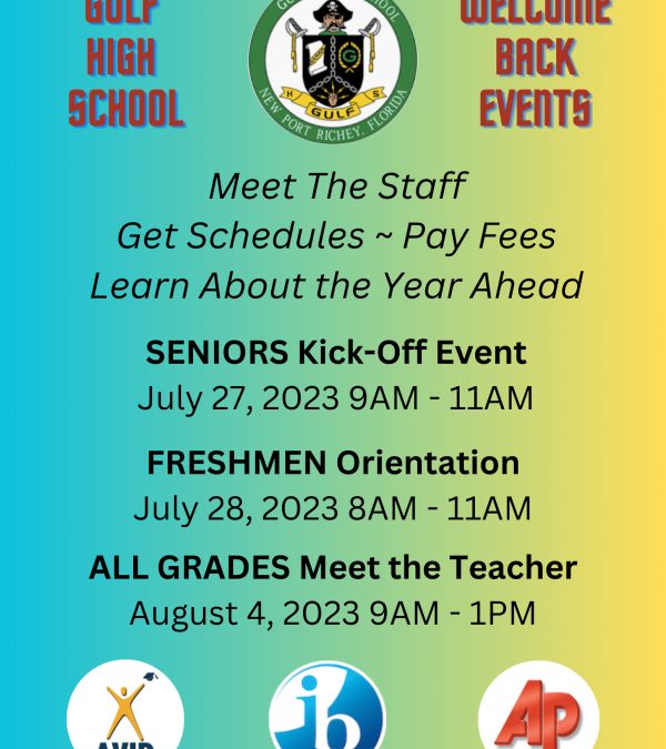 Back To School Information