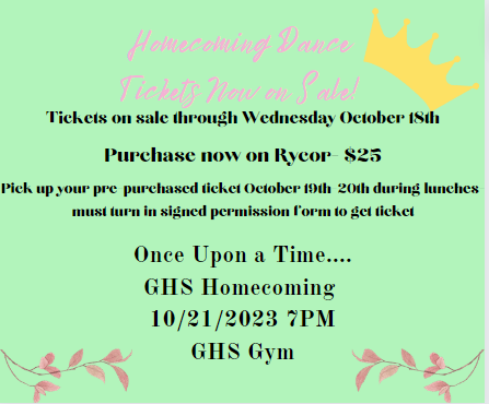 Homecoming Dance Tickets