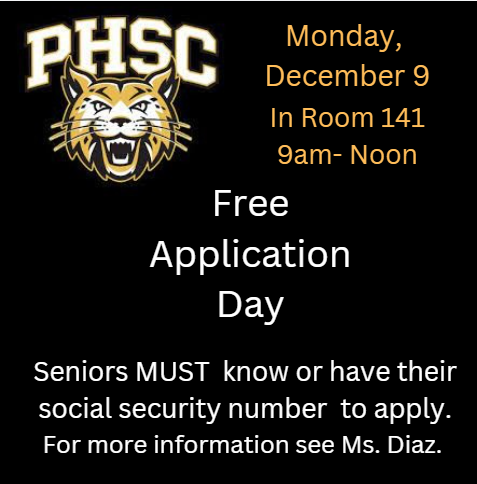 Free Application Day – PHSC