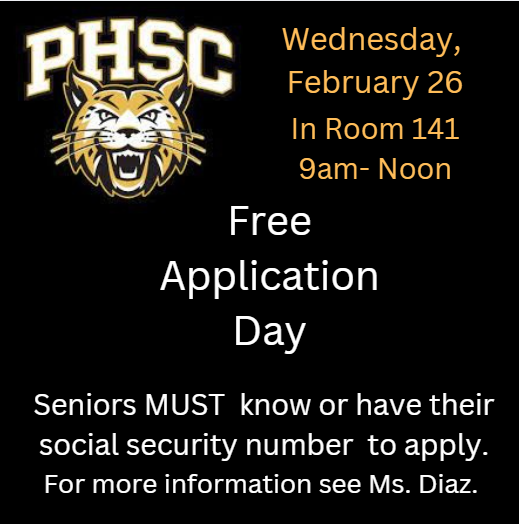 PHSC Free Application Day